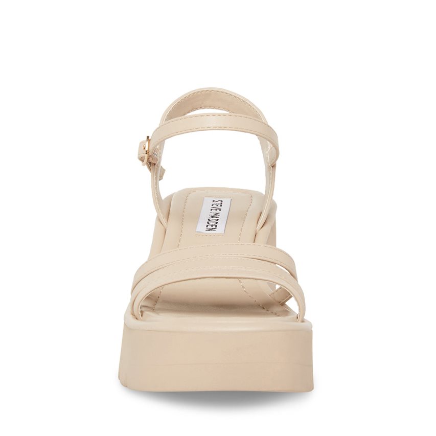 Beige Steve Madden Dane Women's Platform Sandals | PH 0298DJZ